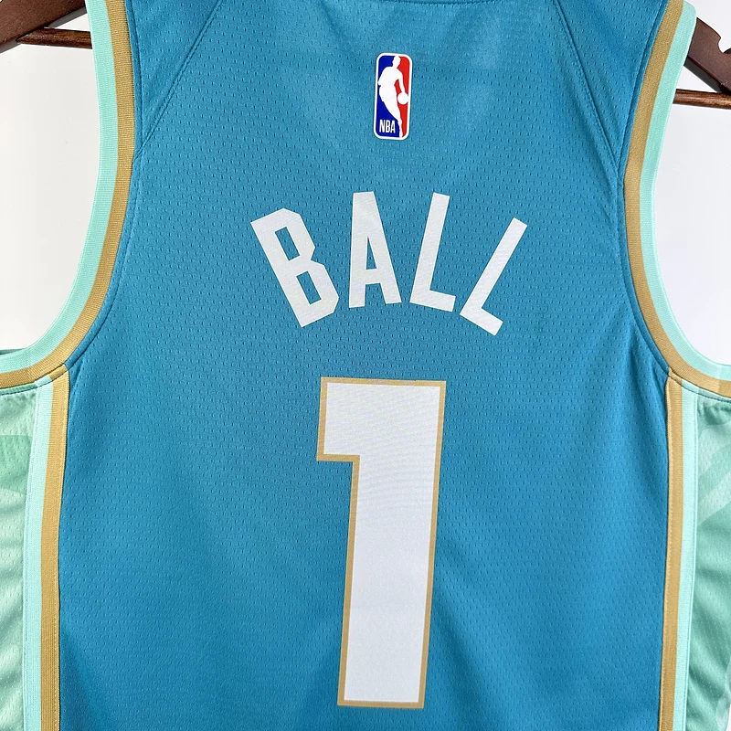 2024  Charlotte Hornets Basketball Jersey   city version #1  BALL