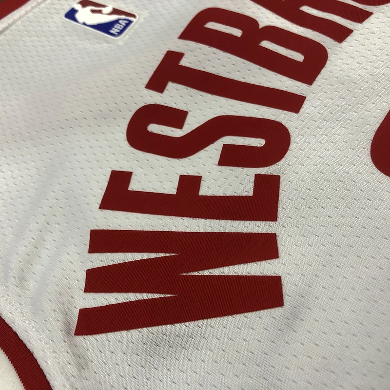 2021 Houston Rockets Basketball Jersey White #0 WESTBROOK