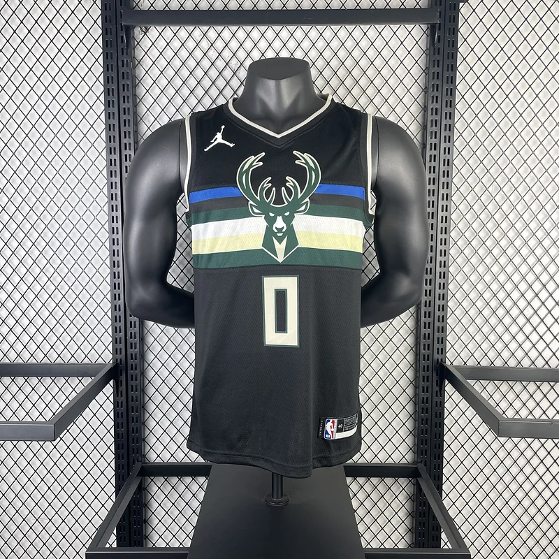 2021 Season NBA Milwaukee Bucks Basketball jersey trapeze limited #0 LILLARD