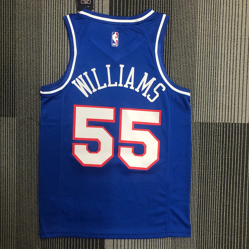 Sacramento Kings Basketball Jersey Blue #55 WILLIAMS