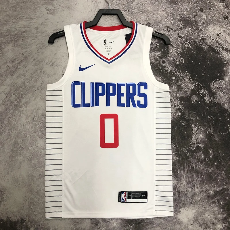 NBA Los Angeles Clippers Basketball jersey   limited   White  #0    WESTBROOK