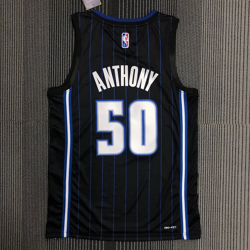 75th anniversary Orlando Magic Basketball Jersey  Black #50 ANTHDNY