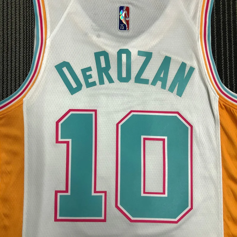 2022 San Antonio Spurs Basketball Jersey city version #10 DeROZAN