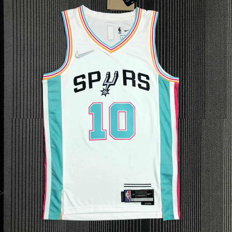 2022 San Antonio Spurs Basketball Jersey city version #10 DeROZAN