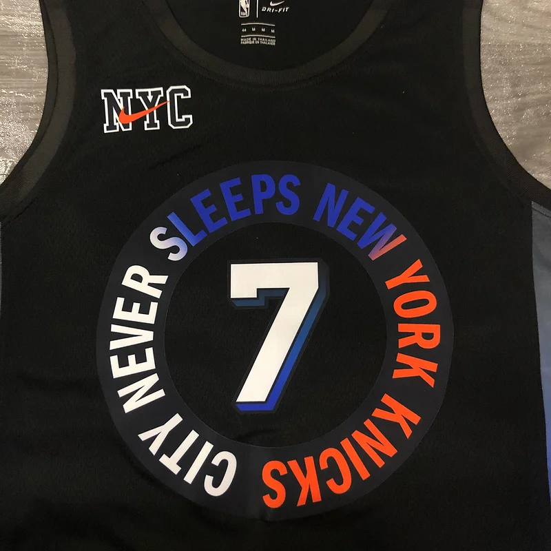 2021 New York Knicks Basketball Jersey city version #7 ANTHONY