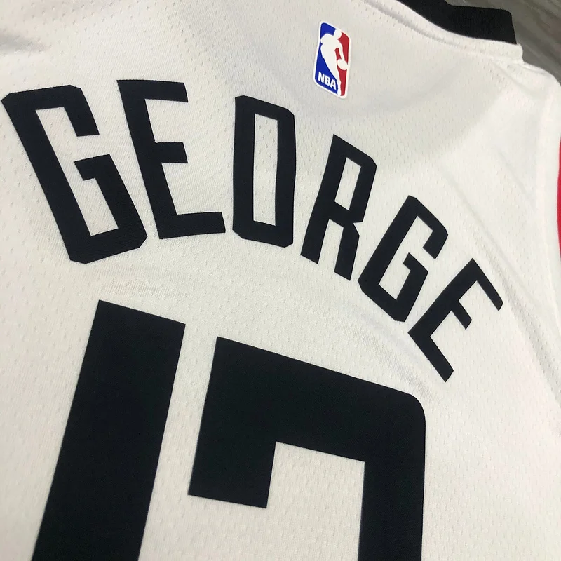 2020 Season NBA Los Angeles Clippers Basketball jersey  Latin  city version   White  #13  GEORGE