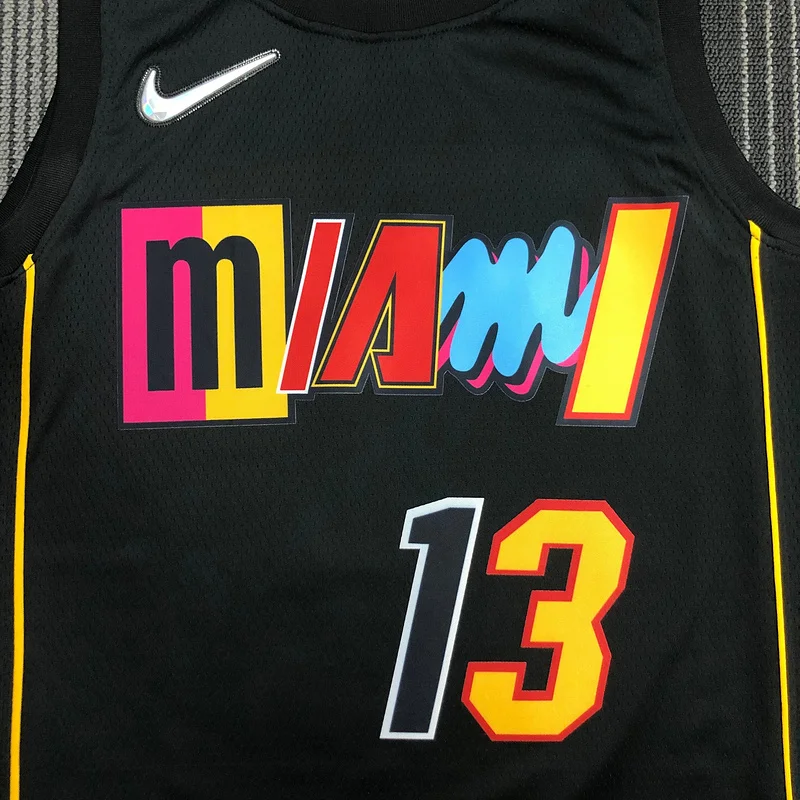 2022 Season NBA Miami Heat basketball jersey city version #13 ADEBAYO