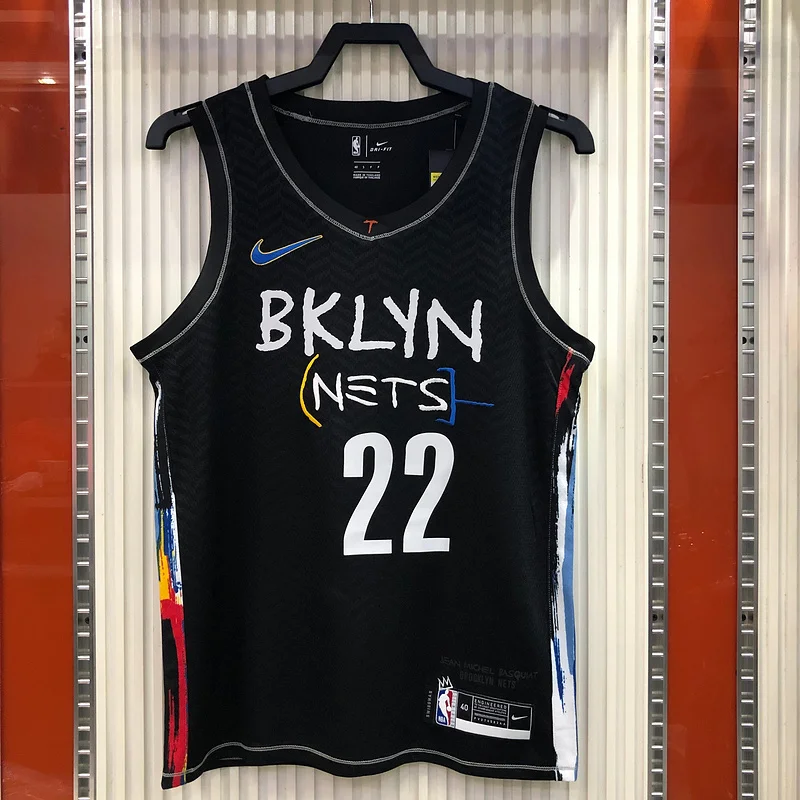 2021 Season Brooklyn Nets Basketball jersey city version Graffiti model #22 LeVert