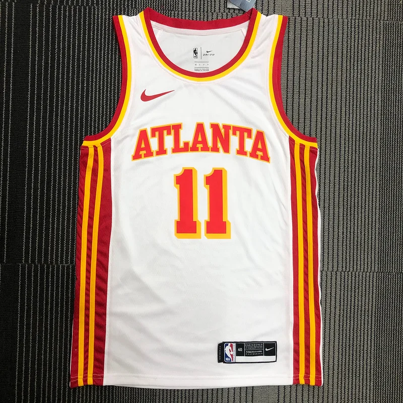 NBA Atlanta Hawks Basketball Jersey White #11 YOUNG