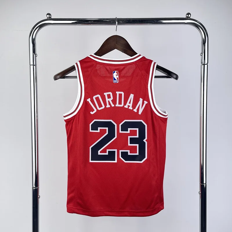 Youth kids Basketball Jersey Chicago Bulls Red #23 JORDAN