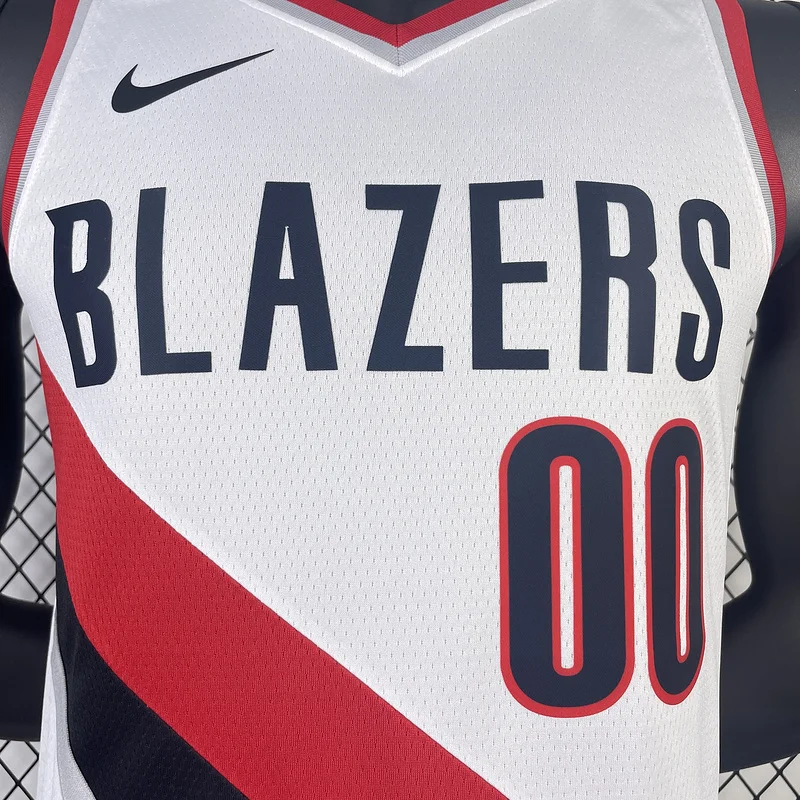 2023  Portland Trail Blazers Basketball Jersey   White  #00   HENDERSON