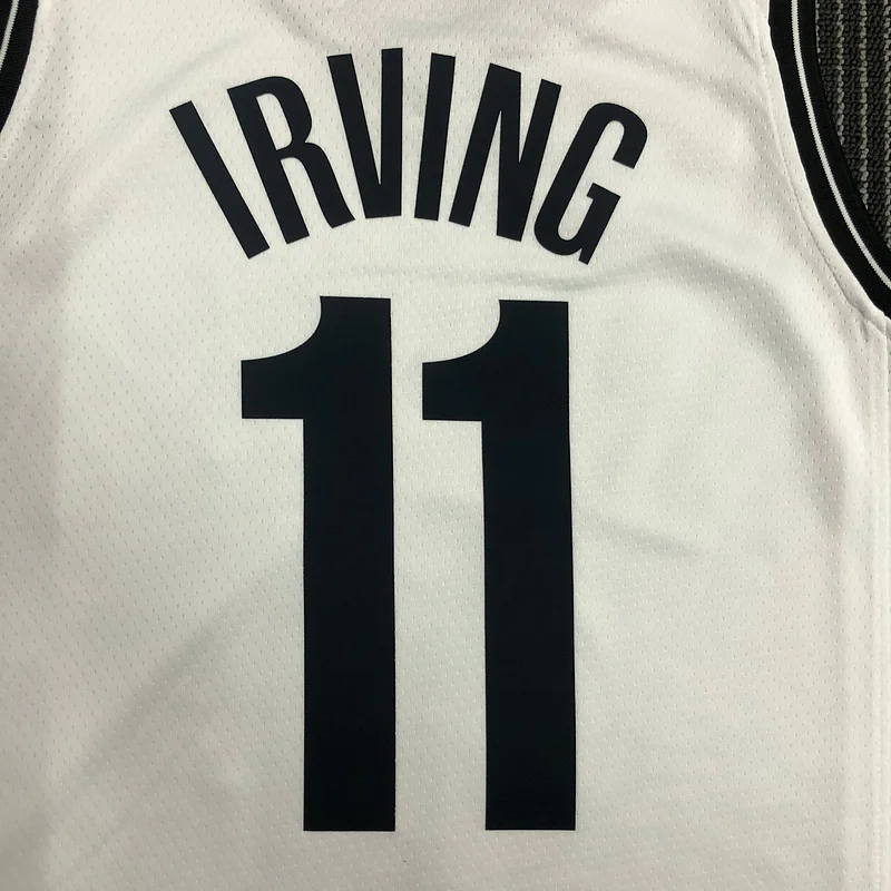 75th anniversary Brooklyn Nets Basketball jersey White #11 IRVING