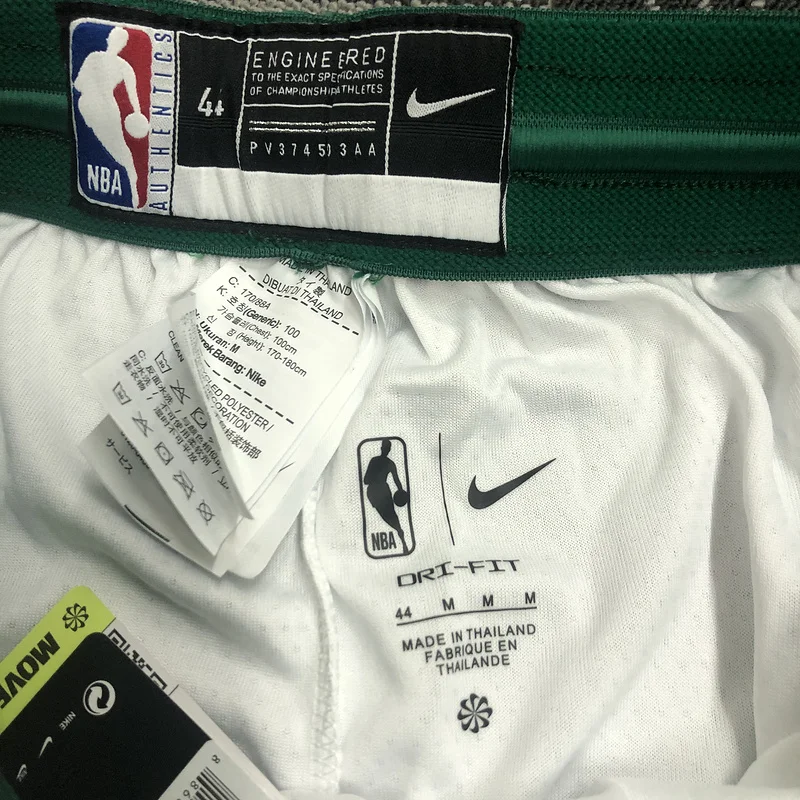 NBA Boston Celtics Basketball Jersey White Shorts