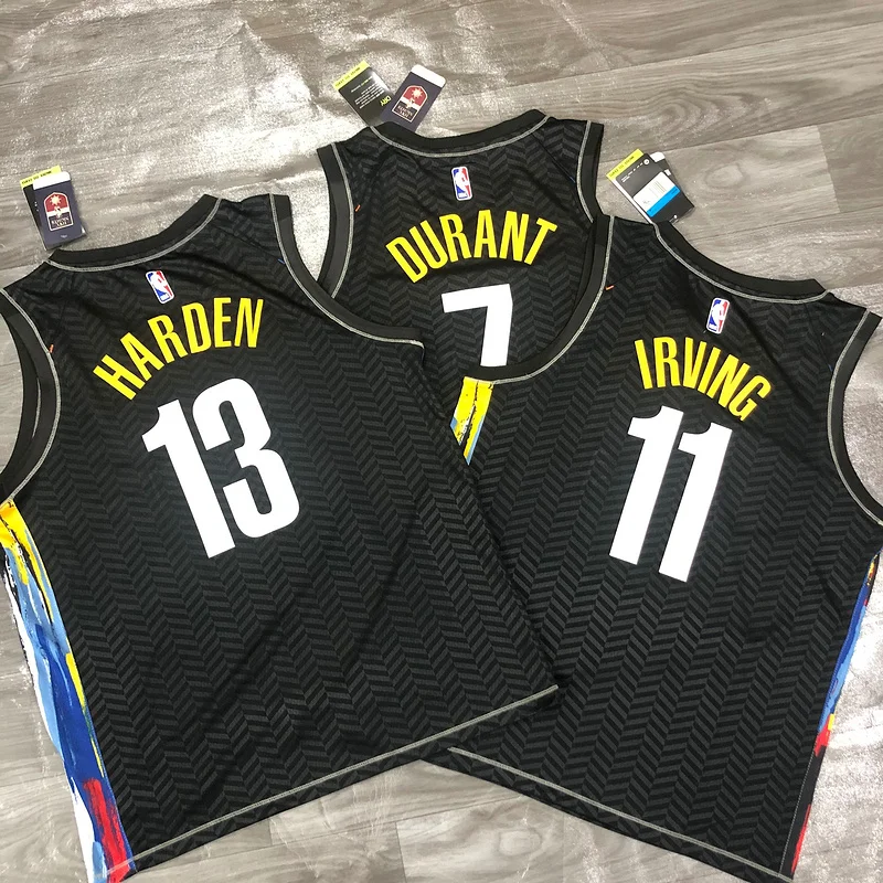 2021 Season Brooklyn Nets Basketball jersey city version graffiti style #13 HARDEN