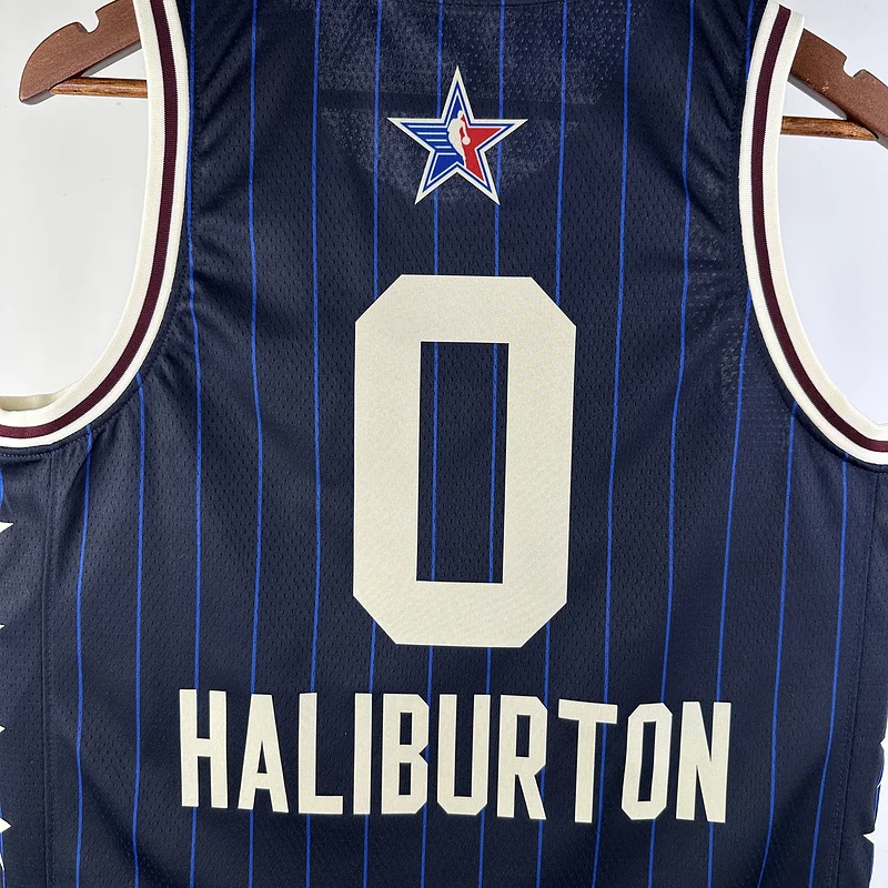 2024 Indiana Pacers Basketball Jersey All-Star Blue #0 HALIBURTON