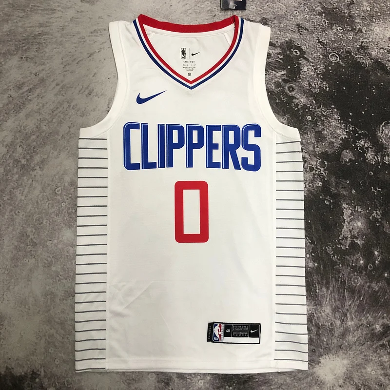 NBA Los Angeles Clippers Basketball jersey   limited   White  #0    WESTBROOK