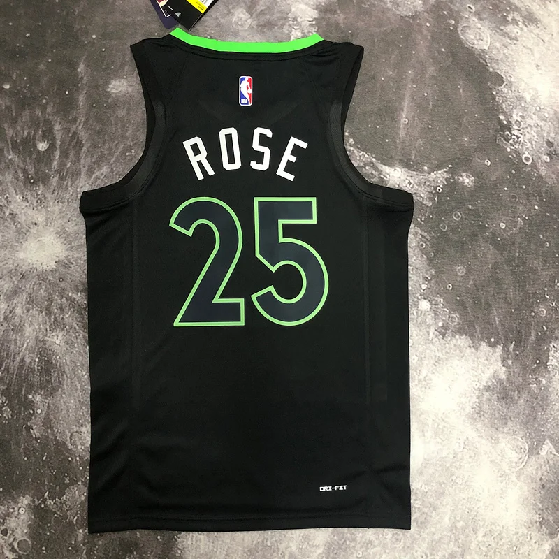 2023 Minnesota Timberwolves Basketball Jersey trapeze limited #25 ROSE