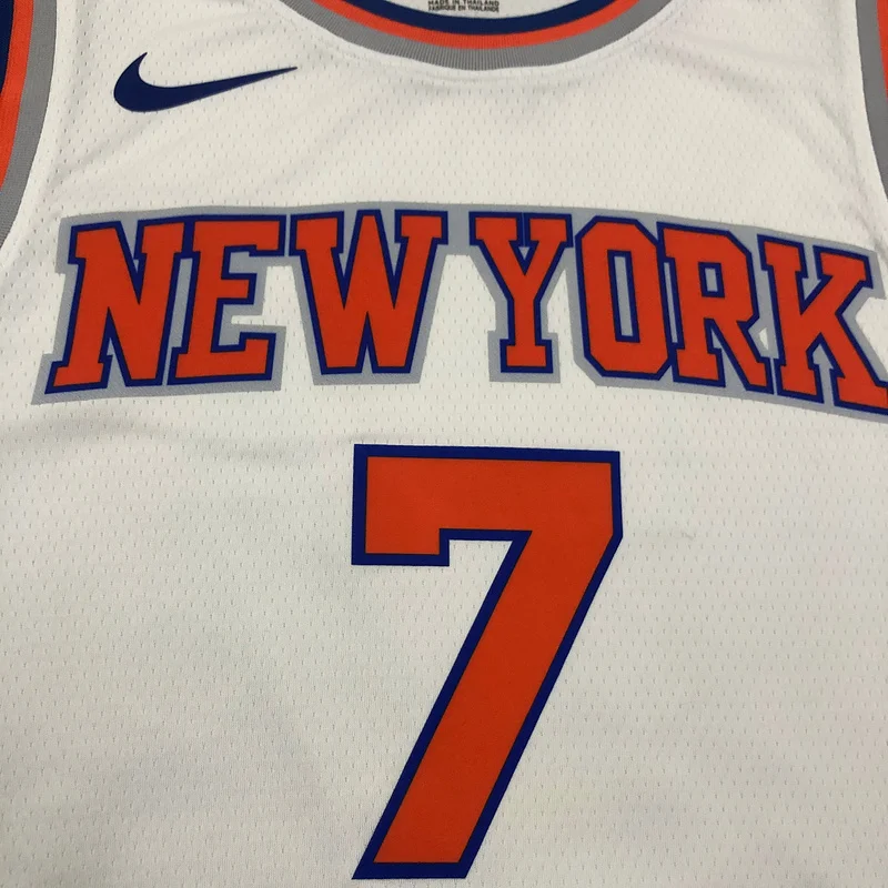 New York Knicks Basketball Jersey White #7 ANTHONY