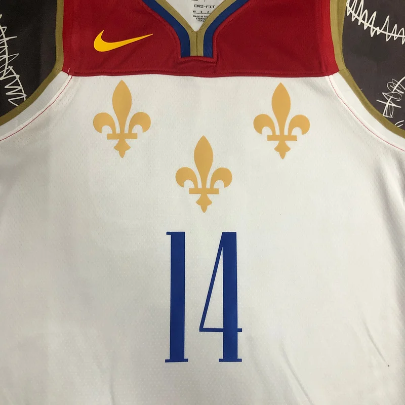 2020 New Orleans Pelicans Basketball jersey  city version  #14  INGRAM