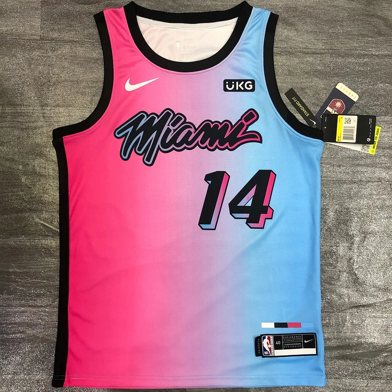 2021 Season NBA Miami Heat basketball jersey city version #14 HERRO