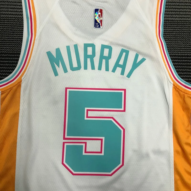 2022 San Antonio Spurs Basketball Jersey city version #5 MURRAY