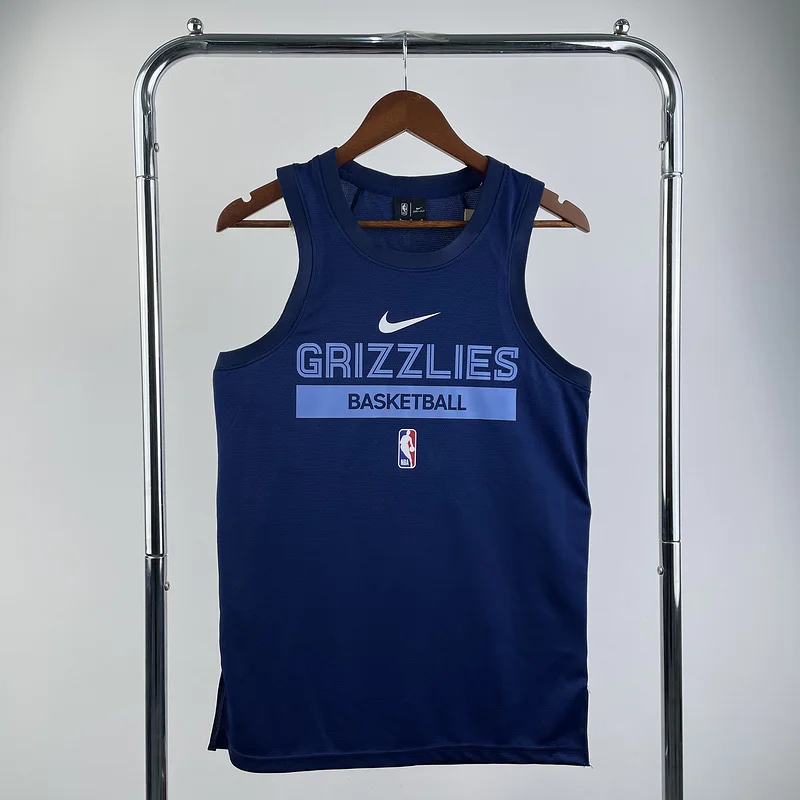 2023 Season NBA Memphis Grizzlies Basketball Jersey Blue training vest