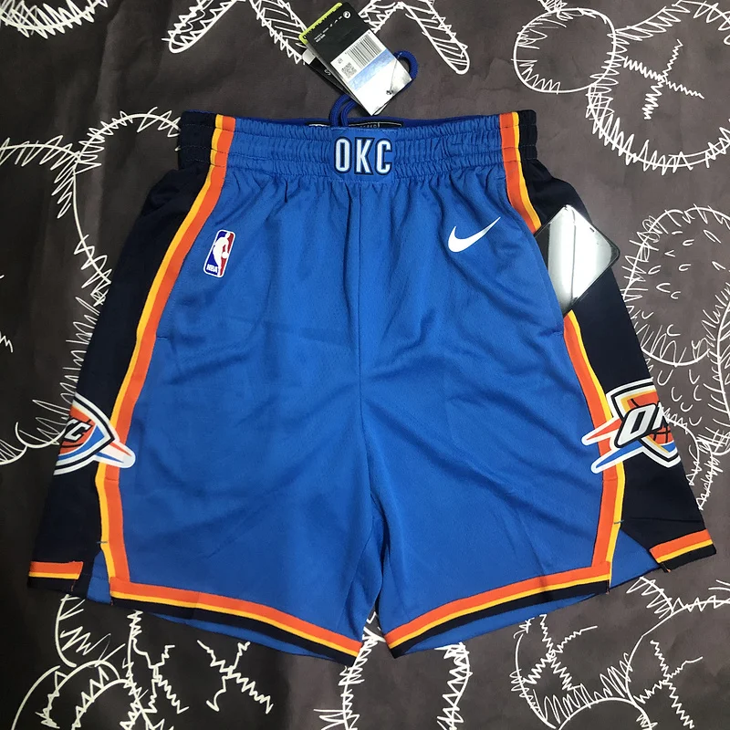 NBA Oklahoma City Thunder Basketball Blue Shorts