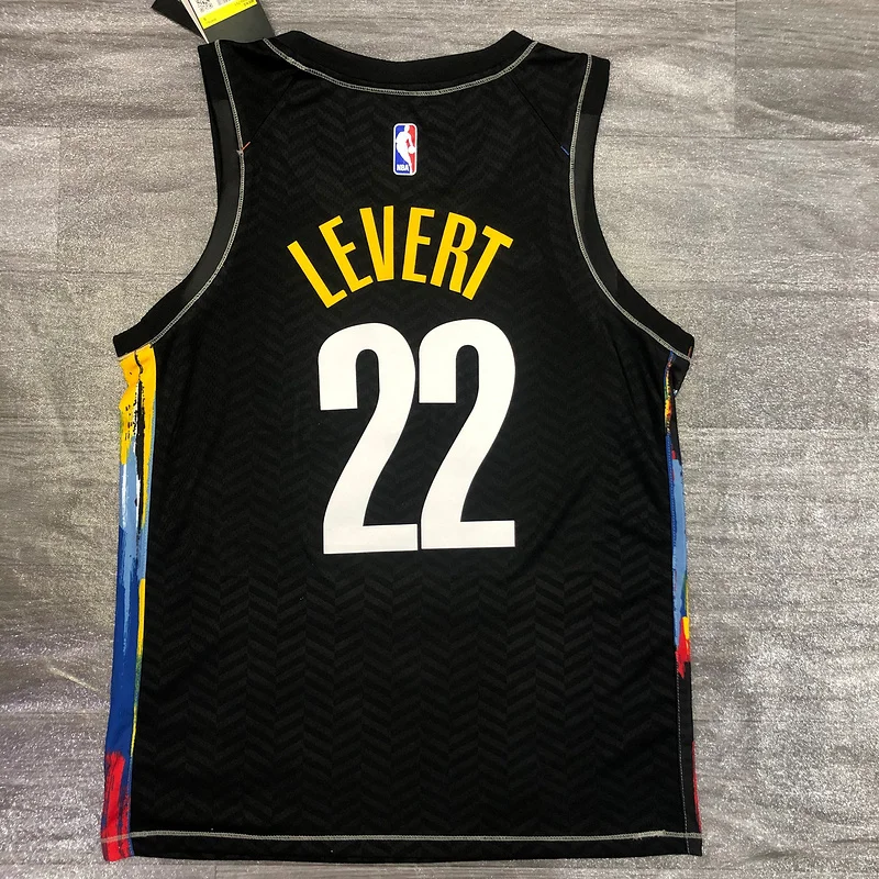 2021 Season Brooklyn Nets Basketball jersey city version Graffiti model #22 LeVert