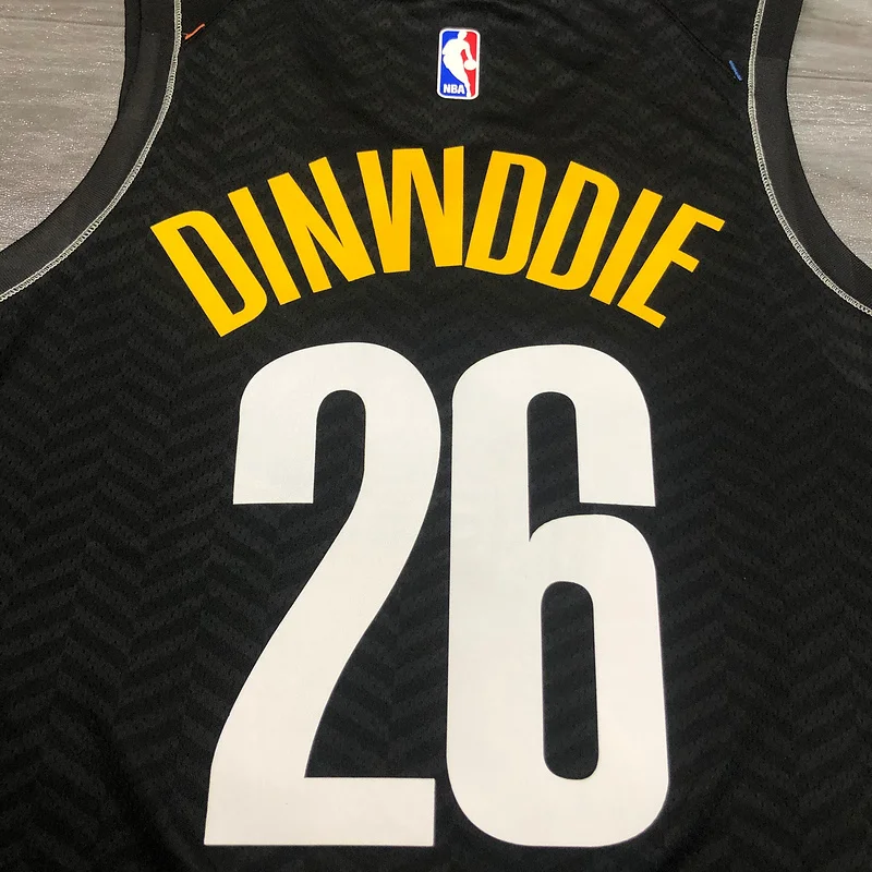 2021 Season Brooklyn Nets Basketball jersey city version Graffiti model #26 DINWIDDIE