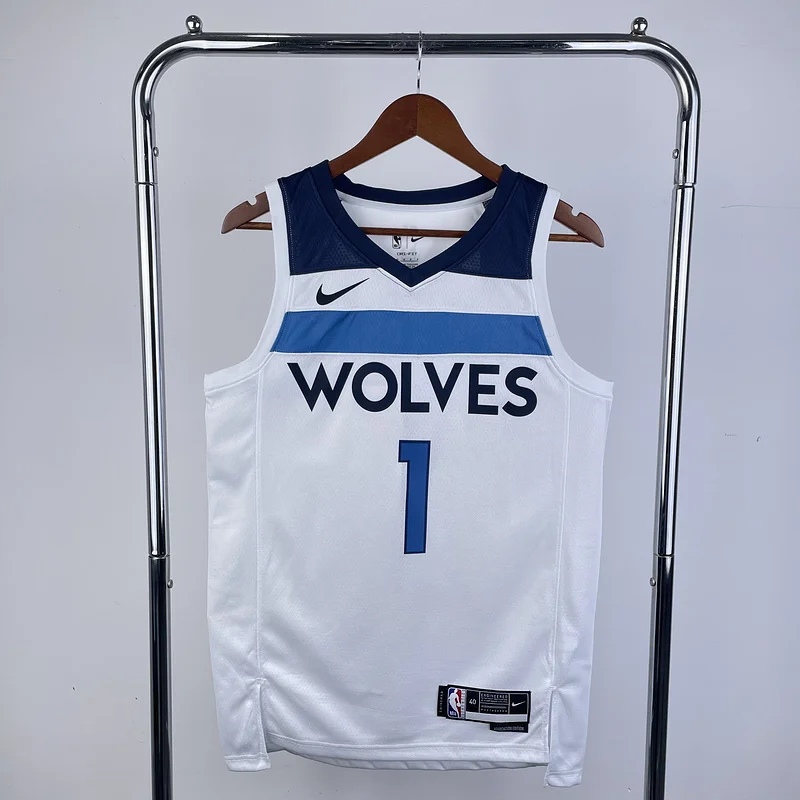 2023 Minnesota Timberwolves Basketball Jersey Home White #1 ANDERSON