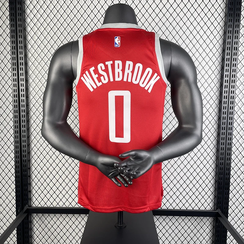 2019 Houston Rockets Basketball Jersey Aawy Red #0 WESTBROOK