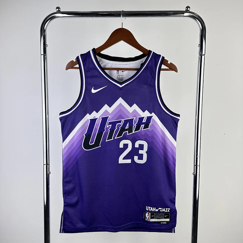 2024 Utah Jazz Basketball Jersey city version #23 MARKKANEN