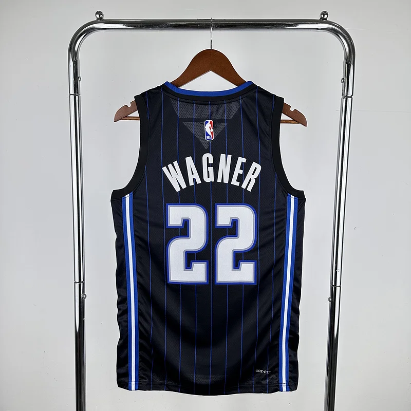 2023 Orlando Magic Basketball Jersey Aawy Black stripe #22 WAGNER