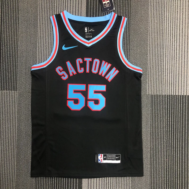 2021 Sacramento Kings Basketball Jersey city version #55 WILLIAMS