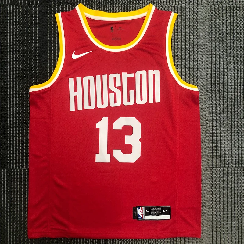 Houston Rockets Basketball Jersey Retro 红 #13 HARDEN