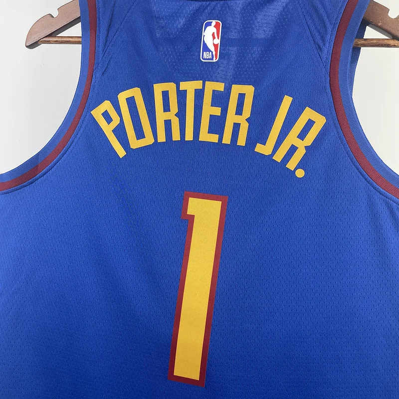 2023 Season NBA Denver Nuggets Basketball jersey trapeze limited #1 PORTER JR