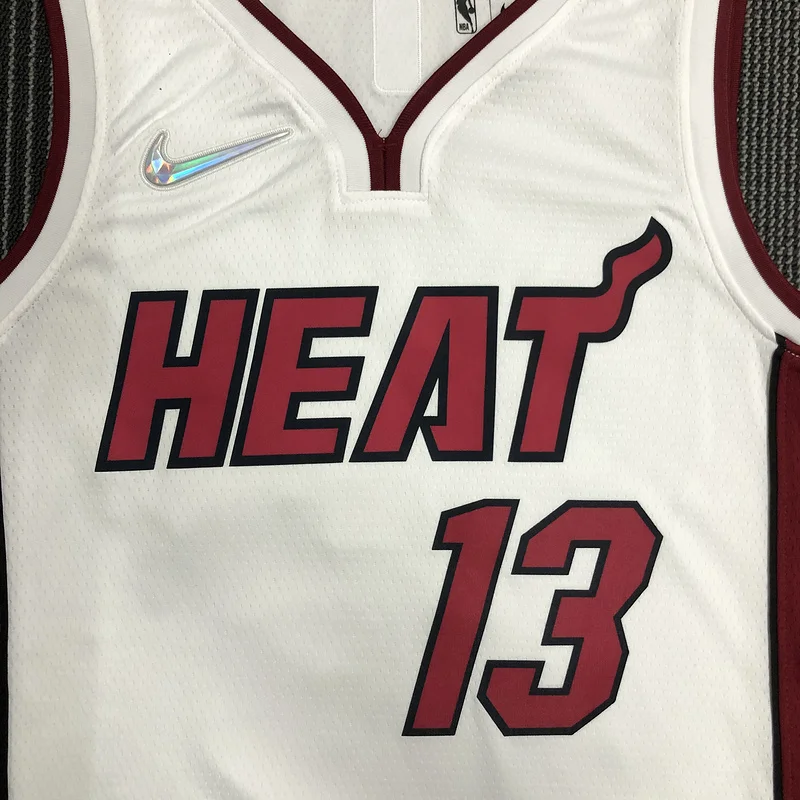 75th anniversary NBA Miami Heat basketball jersey White #13 ADEBAYO