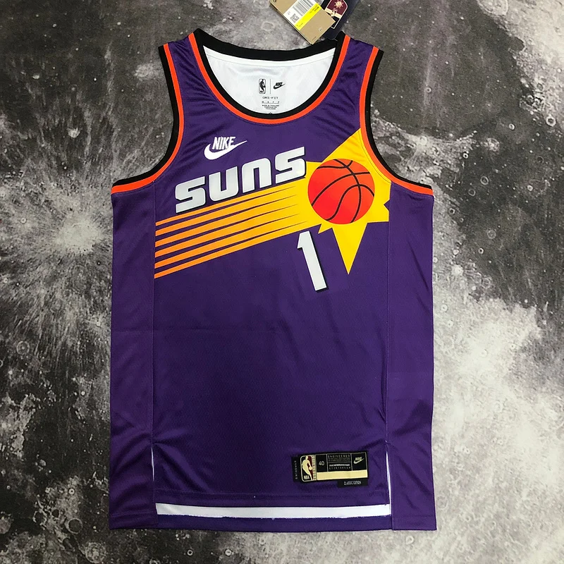 2023 Season NBA Phoenix Suns Basketball jersey Retro #1 BOOKER