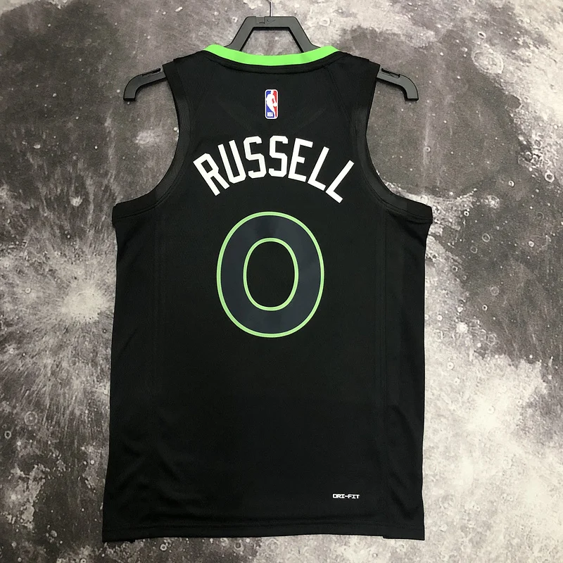 2023 Minnesota Timberwolves Basketball Jersey trapeze limited #0 RUSSELL