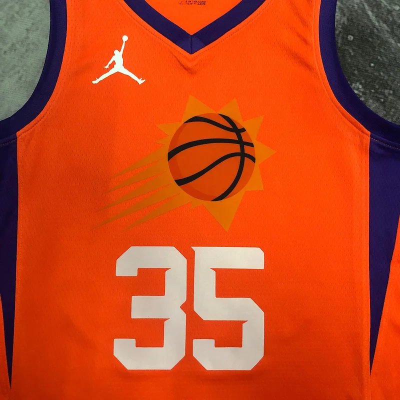 NBA Phoenix Suns Basketball jersey trapeze limited Orange #35 DURANT