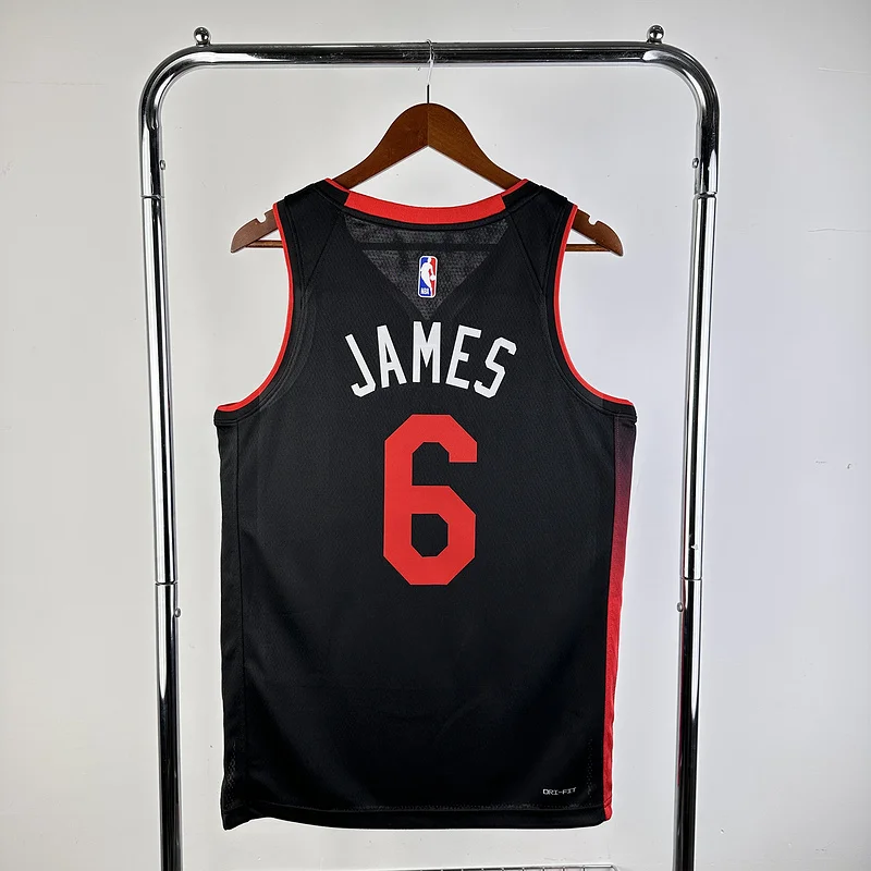 2024 Season NBA Miami Heat basketball jersey city version #6 JAMES