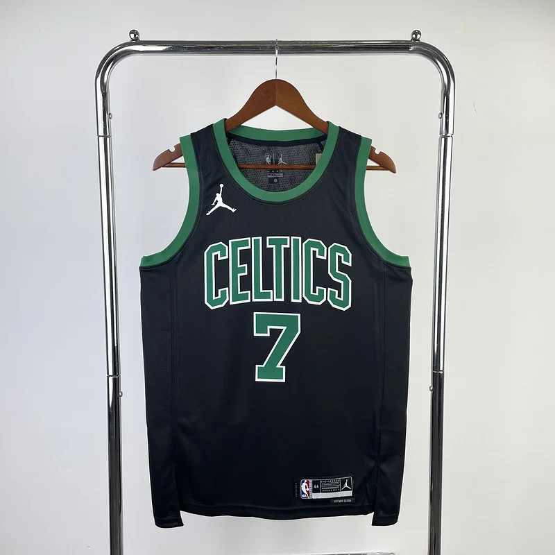 2023 Season NBA Boston Celtics Basketball Jersey trapeze limited #7 BROWN