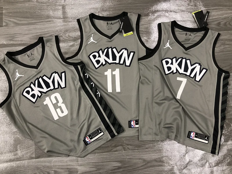 2021 Season Brooklyn Nets Basketball jersey JORDAN Theme gray #13 HARDEN