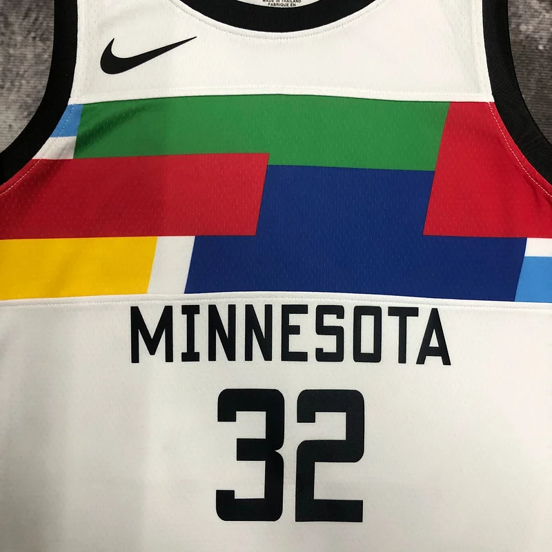 2023 Minnesota Timberwolves Basketball Jersey city version #32 TOWNS