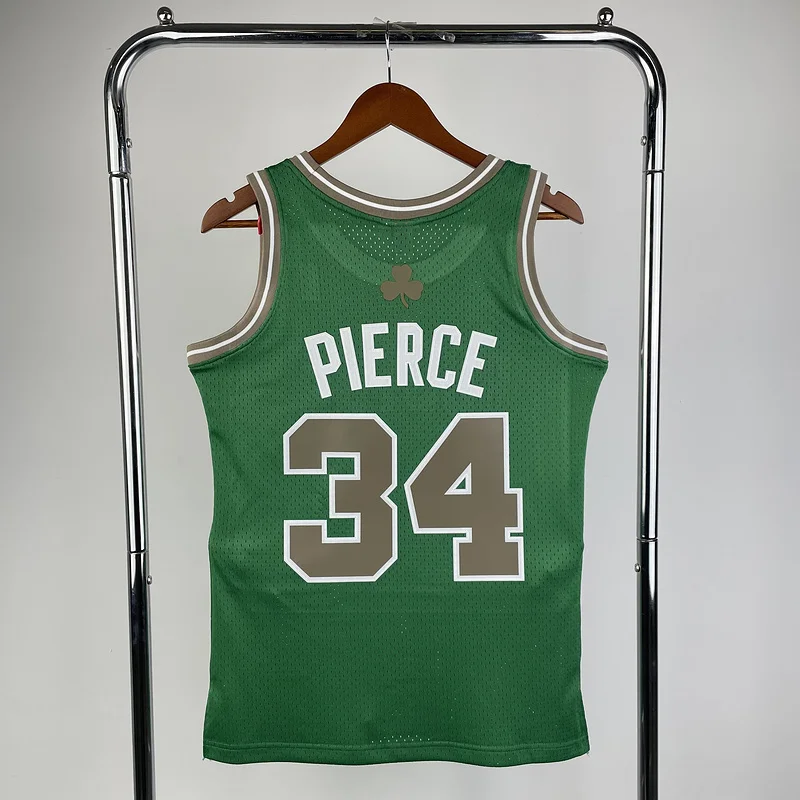 2007 2008 Season MN Hot Print Retro NBA Boston Celtics Basketball Jersey #34 PIERCE