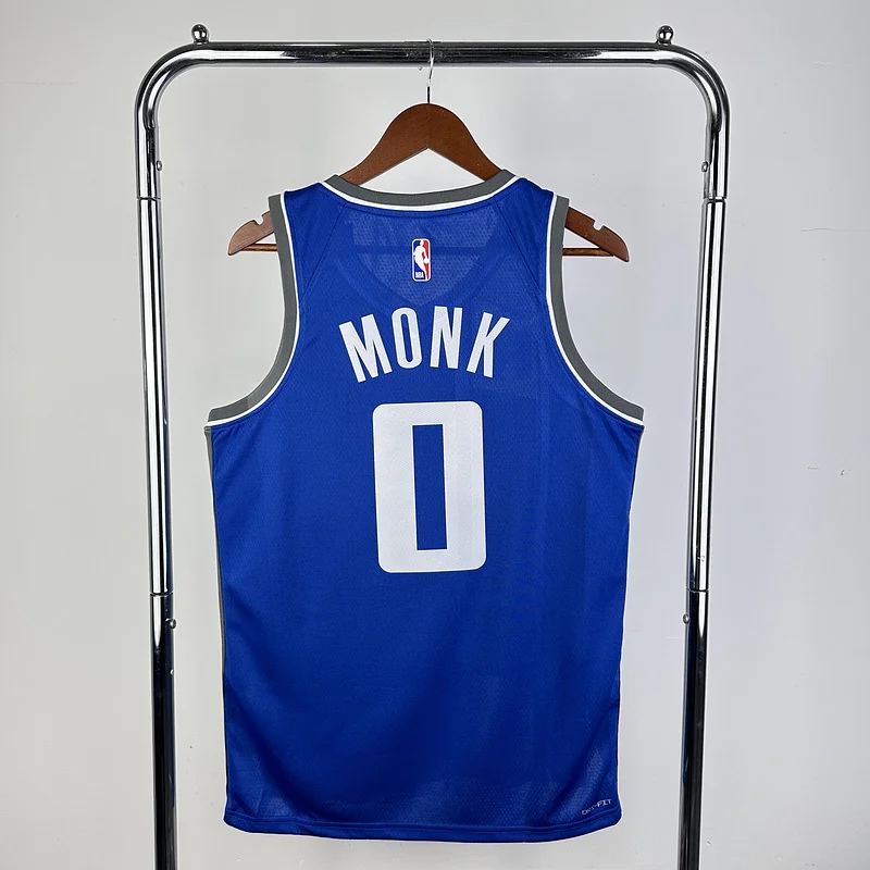 2024 Sacramento Kings Basketball Jersey city version #0 MONK