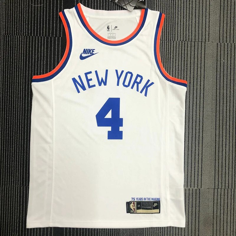 75th anniversary New York Knicks Basketball Jersey Retro #4 ROSE