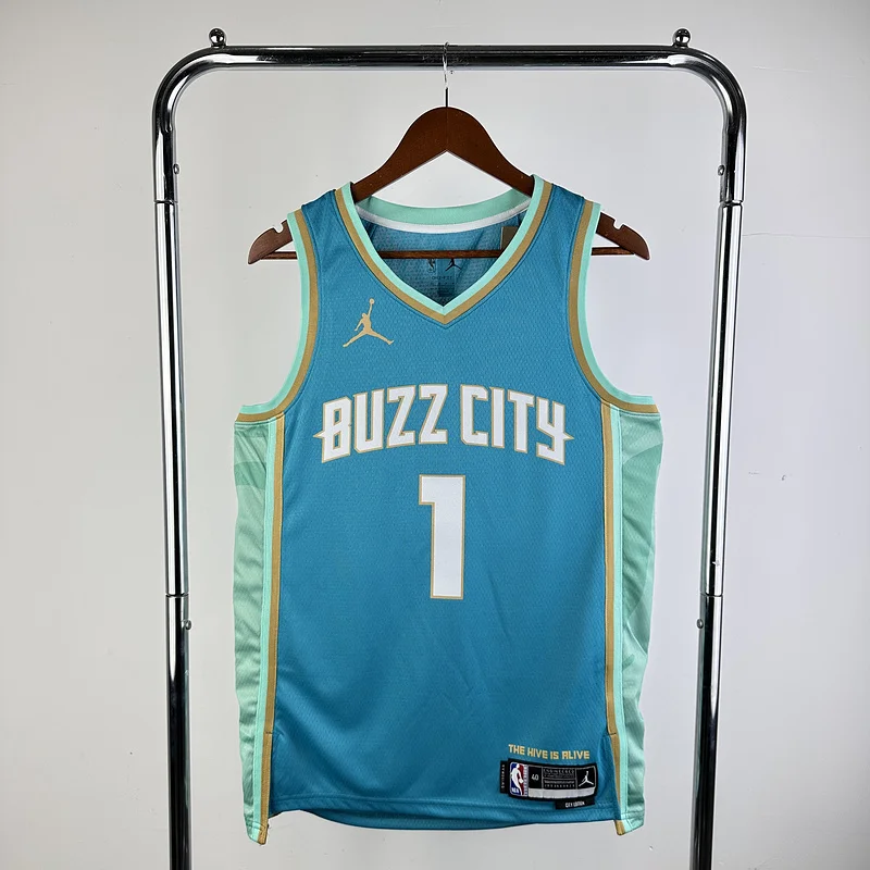 2024  Charlotte Hornets Basketball Jersey   city version #1  BALL