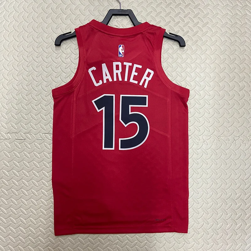 2023 NBA Toronto Raptors Basketball Jersey Aawy #15 CARTER