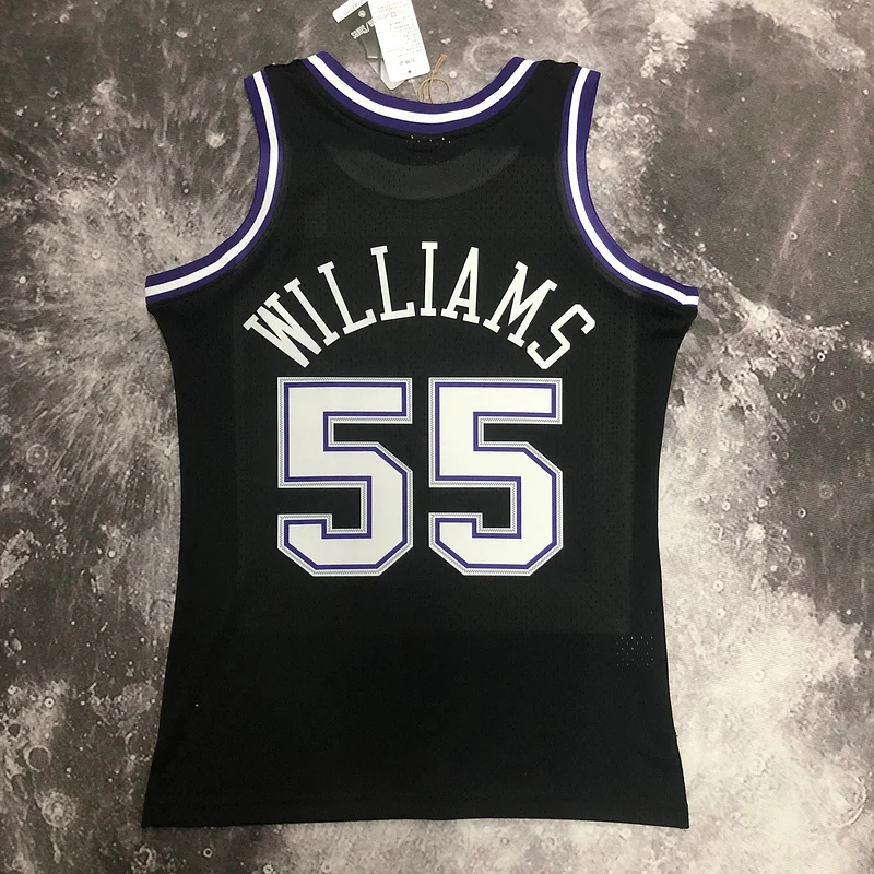 Mitchell Ness Hot Print Retro Sacramento Kings Basketball Jersey 2001 #55 WILLIAMS